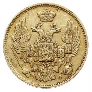 3 ruble = 20 złotych 1835 СПБ ПД, Petersburg, złoto 3.8...
