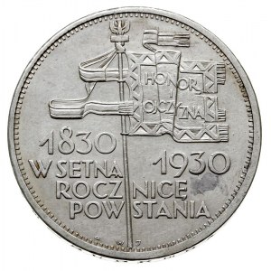 5 złotych 1930, Warszawa, 100-lecie Powstania Listopado...
