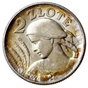2 złote 1925, Londyn, kropka po dacie, Parchimowicz 109...