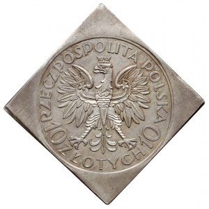 10 złotych 1933, Warszawa, Jan III Sobieski, na rewersi...
