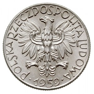 5 złotych 1959, Warszawa, symbole przemysłu”, na rewers...