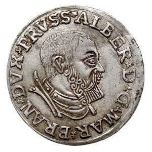 trojak 1535, Królewiec, odmiana napisu PRVSS, Iger Pr.3...
