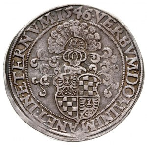 talar 1546, Legnica, Aw: Popiersie w prawo i napis woko...