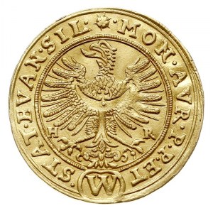 dukat 1634, Wrocław, Aw: Orzeł dolnośląski i napis woko...