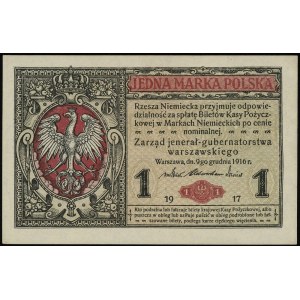 1 marka polska 9.12.1916, jenerał”, seria A 4842148, Lu...