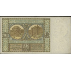 50 złotych 28.08.1925, seria B., numeracja 1124729, Luc...