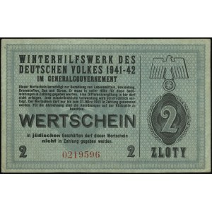 Winterhilfswerk, 2 złote 1941/1942, numeracja 0219596, ...