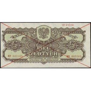 5 złotych 1944, w klauzuli OBOWIĄZKOWE”, seria НУ 80316...