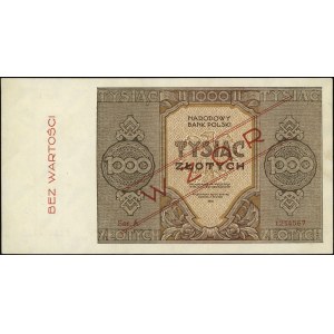 1.000 złotych 1945, seria A 1234567, WZÓR, Lucow 1148 (...