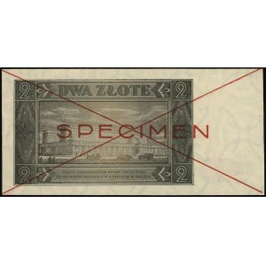 2 złote 1.07.1948, seria B 1234567, SPECIMEN, Lucow 123...