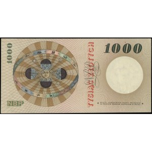 1.000 złotych 24.05.1962, seria A 0000000, wzór pierwsz...