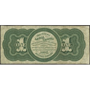 Legal Tender Note, 1 dolar 1.08.1862, seria 144 D, nume...