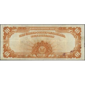 Gold Certificate, 10 dolarów 1922, seria D, numeracja H...