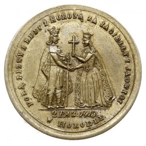 medal patriotyczno-religijny wybity w 1861 r. na pamiąt...