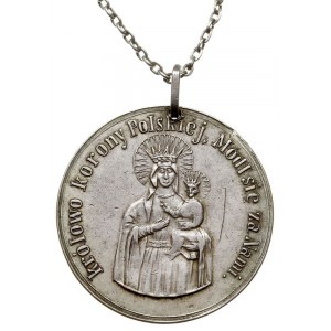 medalik z Matką Boską Częstochowską z 1864 r na pamiątk...