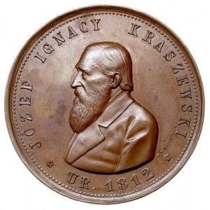 Józef Ignacy Kraszewski, medal autorstwa W.A. Malinowsk...