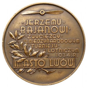 Jerzy Bajan, medal autorstwa Rudolfa Mękickiego, 1934 r...