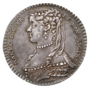 Maria Leszczyńska, królowa Francji, żeton 1731, sygnowa...