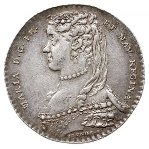 Maria Leszczyńska, królowa Francji, żeton 1747 sygnowan...