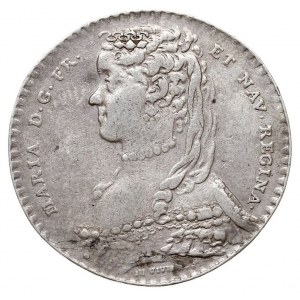 Maria Leszczyńska, królowa Francji, żeton 1752 sygnowan...