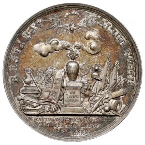 Fryderyk II, medal pośmiertny z 1786 r. sygnowany I G H...