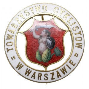 odznaka pamiątkowa na agrafkę Towarzystwa Cyklistów w W...