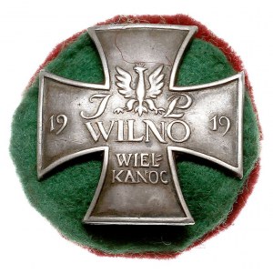 odznaka pamiątkowa Wilno 1919 WIELKANOC, wariant o mnie...