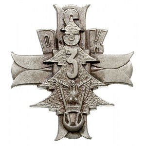 odznaka pamiątkowa 3 Dywizji Strzelców Karpackich, alpa...