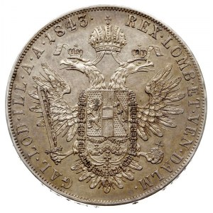 talar 1843 A, Wiedeń, srebro 28.04 g, Dav. 14, Her. 140...