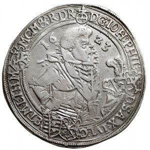 talar 1623, Saalfeld, srebro 28.65 g, Dav. 7371, Schnee...