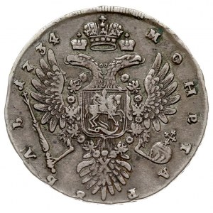 rubel 1734, Kadaszewski Monetnyj Dwor, typ horse face”,...