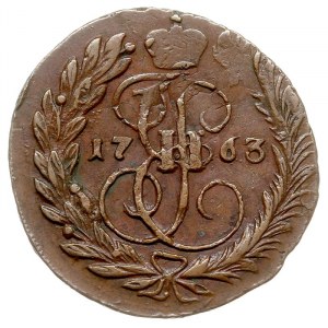 2 kopiejki 1763 MM, Krasny Monetnyj Dwor, przebitka na ...