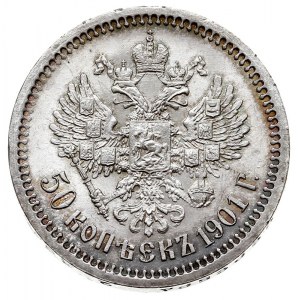 50 kopiejek 1901 (ФЗ), Petersburg, Bitkin 80, Kazakov 2...