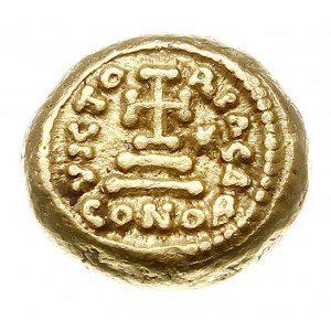tremissis 641-647, Kartagina, Aw: Popiersie cesarza na ...