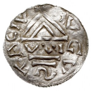 denar 989-995, Aw: Krzyż z kulkami w polach, LIVTOLFVS ...