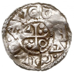 denar 1009-1024, Aw: Popiersie w prawo, po bokach napis...