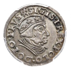 trojak 1539, Gdańsk, Iger G.39.1.e (R1), moneta w pudeł...
