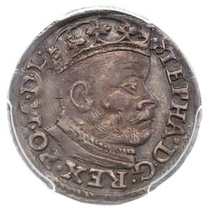 trojak 1583, Olkusz, Iger O.83.3.a (R1), moneta w pudeł...