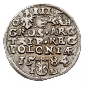 trojak 1584, Olkusz, litery G - H obok Orła i Pogoni, I...