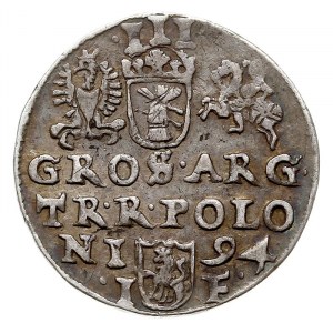 trojak 1594, Olkusz, Iger O.94.9.d, ciemna patyna