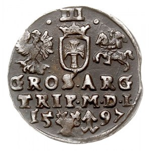 trojak 1597, Wilno, Iger V.97.2.a (R), Ivanauskas 5SV52...