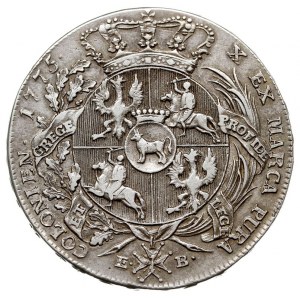 talar 1775, Warszawa, odmiana z napisem LITU, srebro 27...