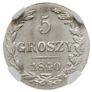 5 groszy 1840, Warszawa, Plage 140, Bitkin 1192, moneta...