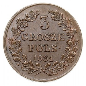 3 grosze 1831, Warszawa, łapy Orła proste, Iger PL.31.1...