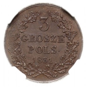3 grosze 1831, Warszawa, łapy Orła proste, Iger PL.31.1...