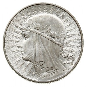 5 złotych 1933, Warszawa, Głowa Kobiety, Parchimowicz 1...