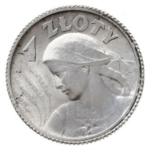 1 złoty 1924, Paryż, Parchimowicz 107 a, pięknie zachow...