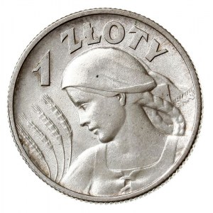 1 złoty 1925, Londyn, Parchimowicz 107 b, wyśmienite, d...