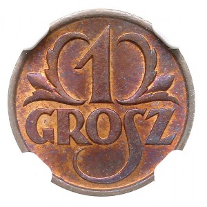 1 grosz 1925, Warszawa, Parchimowicz 101 b, moneta w pu...