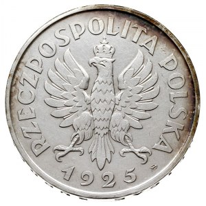 5 złotych 1925, Warszawa, Konstytucja” odmiana 81 pereł...